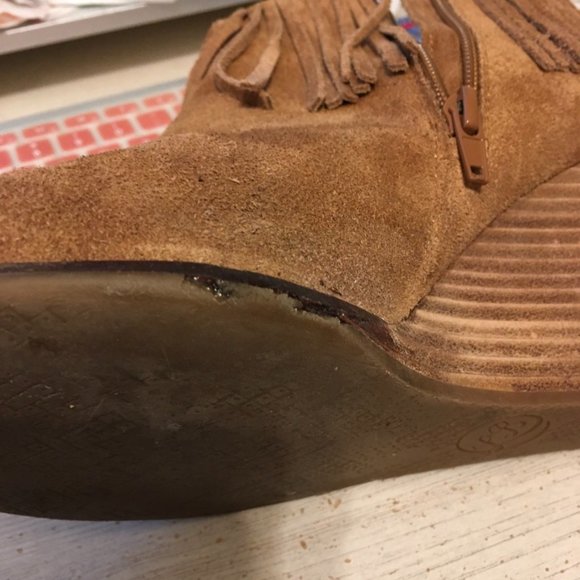 Lucky Brand Yachin Leather Fringe Boots - Picture 9 of 9